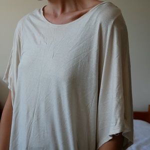 Flowy Top - cream and gold